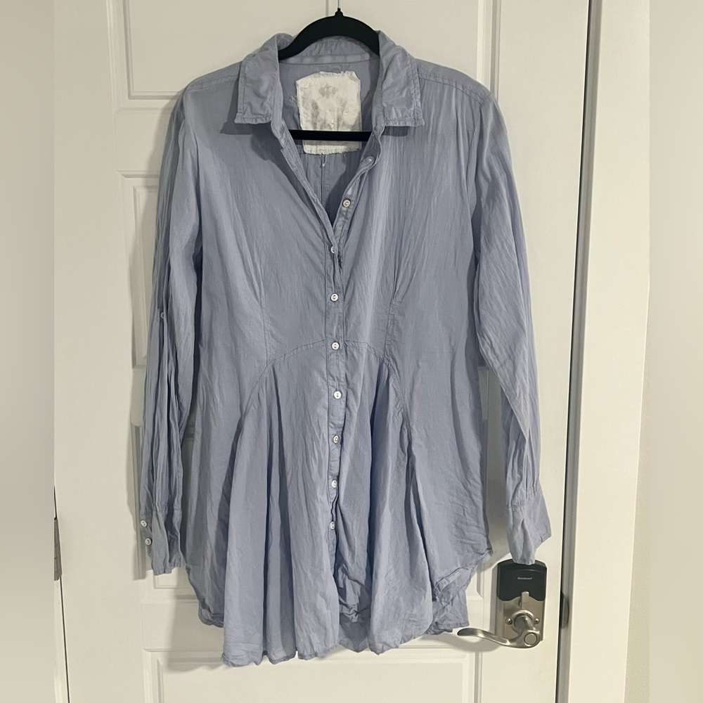 Lightweight Chambray Cino Tunic - Size L